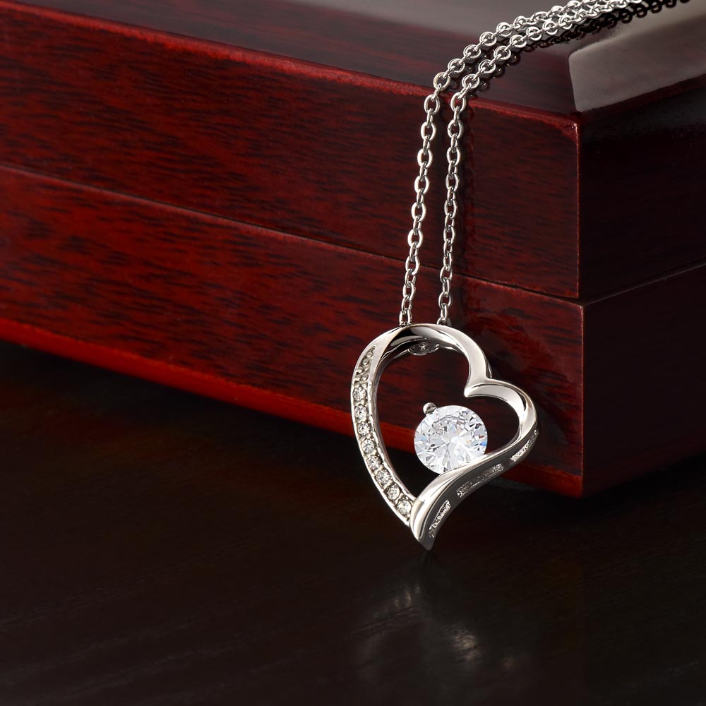 Diamond in Heart Necklace